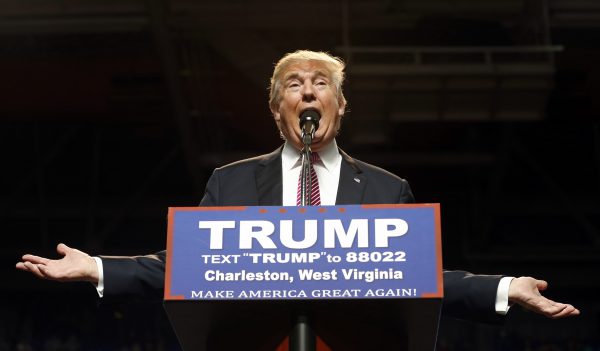 In this May 5, 2016, file photo, Republican presidential candidate Donald Trump gestures during a rally in Charleston, W. Va. For a lot of angsty conservatives, there's more to worry about than just Trump. Theres the future of the conservative movement to consider. The soul-searching over what to do with the Republican Partys presumptive presidential nominee includes a broader debate over who gets to define conservatism. (AP Photo/Steve Helber, File)