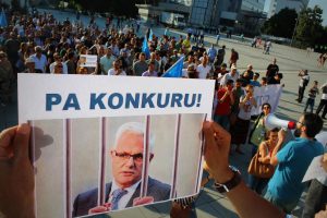 Protesta anti-korrupsion e qytetarëve të Prishtinës, pas publikimit të përgjimeve.
