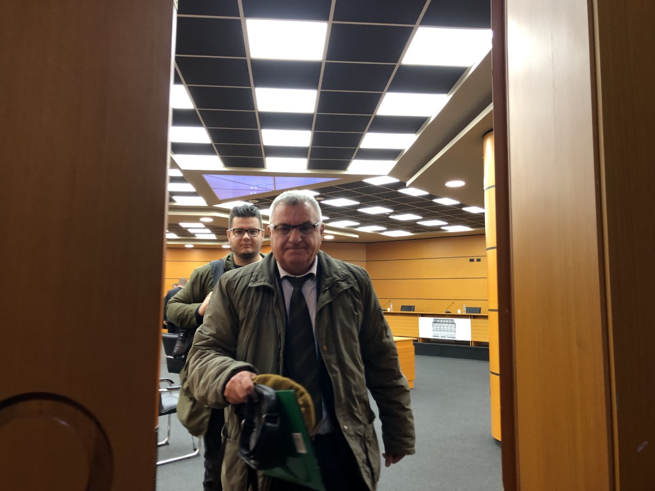 Gjyqtari Alfred Konomi pas seancës dëgjimore në KPK. Foto: Edmond Hoxhaj. 