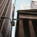 gray streetlight near building