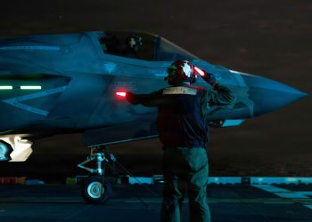 marines conduct flight operations during operation epic fury