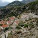 a small village nestled in the side of a mountain