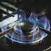 black and white gas stove