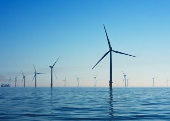 white electic windmill
