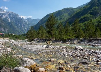 a river running through a valley