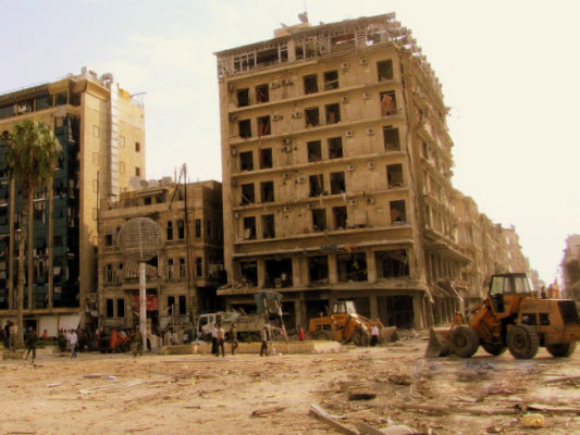 Shkatërrimi në Alepo gjatë vitit 2012. Foto: Wikimedia