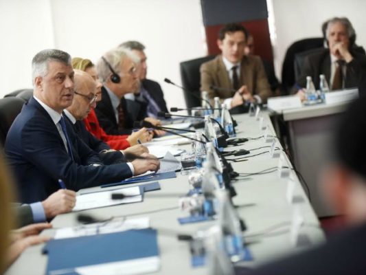 Presidenti i Kosovës Hashim Thaçi prezantoi nismën e tij për pajtim. Foto: Presidenca e Kosovës. 