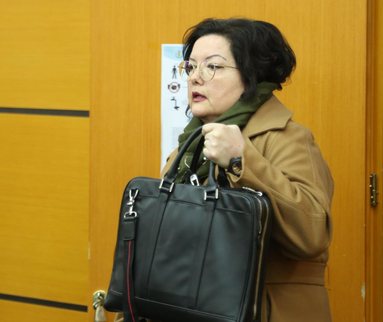 Prokurorja Elina Kombi pas seancës dëgjimore në KPK. Foto: LSA 