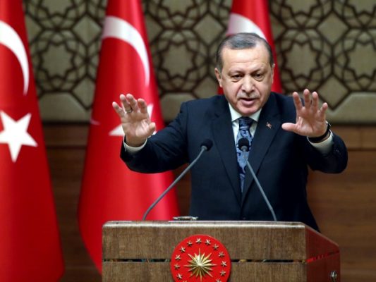 Presidenti i Turqisë Recep Tayyip Erdogan. Foto: Yasin Bulbul/Presidential Press Service/AP/Beta