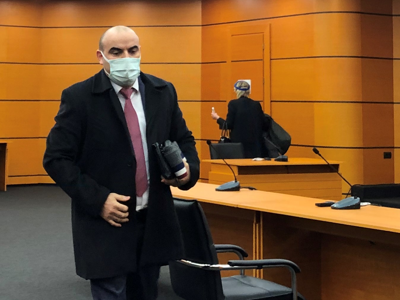 Gjyqtari Bib Ndreca në KPK pas shpalljes së vendimit | Foto nga : Edmond Hoxha