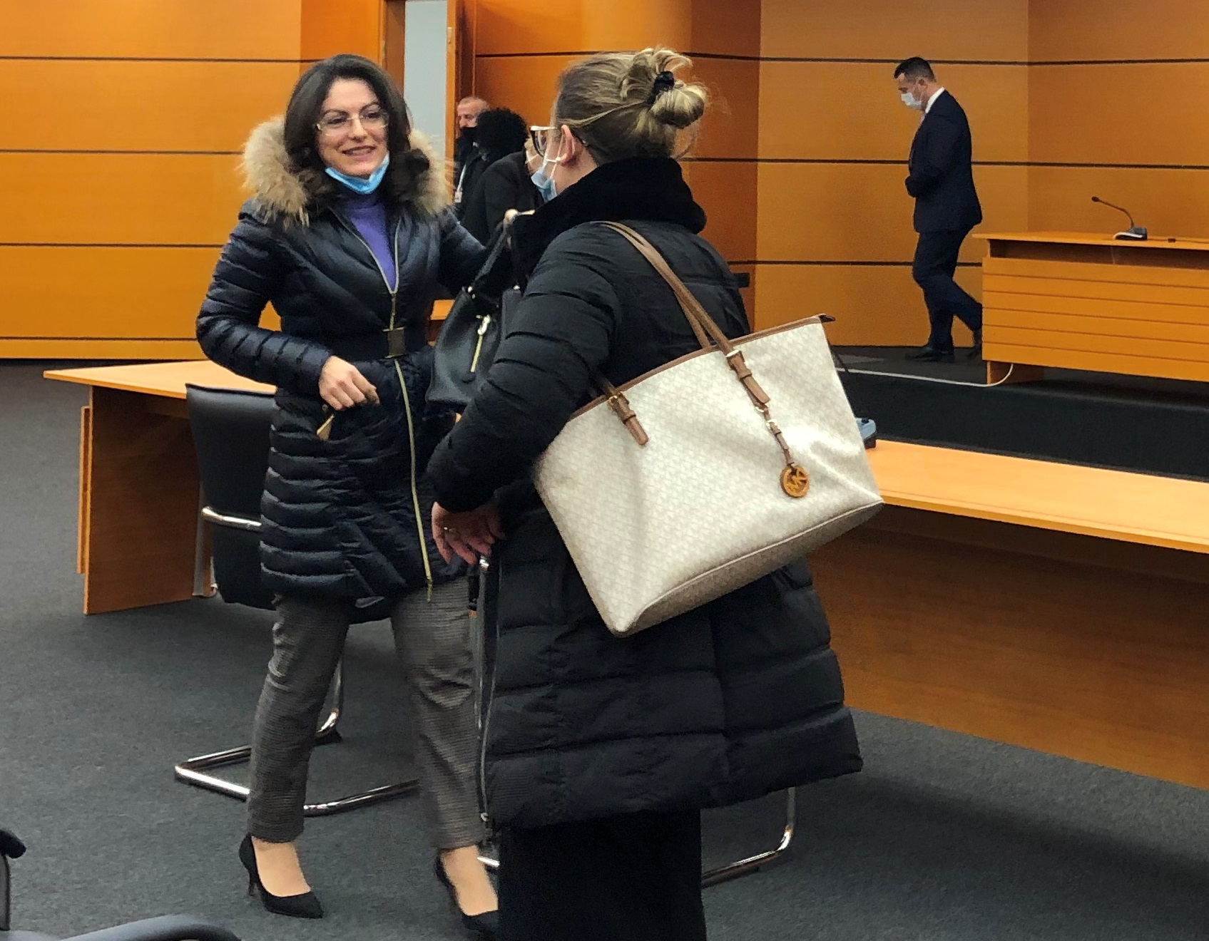 Gjyqtarja Arta Duka pas konfirmimit nga KPK | Foto Edmond Hoxhaj