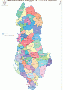 Harta e re e ndarjes territoriale.