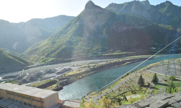 Hidrocentrali i Komanit fotografuar në shtator 2015. Foto: Gjergj Erebara/BIRN