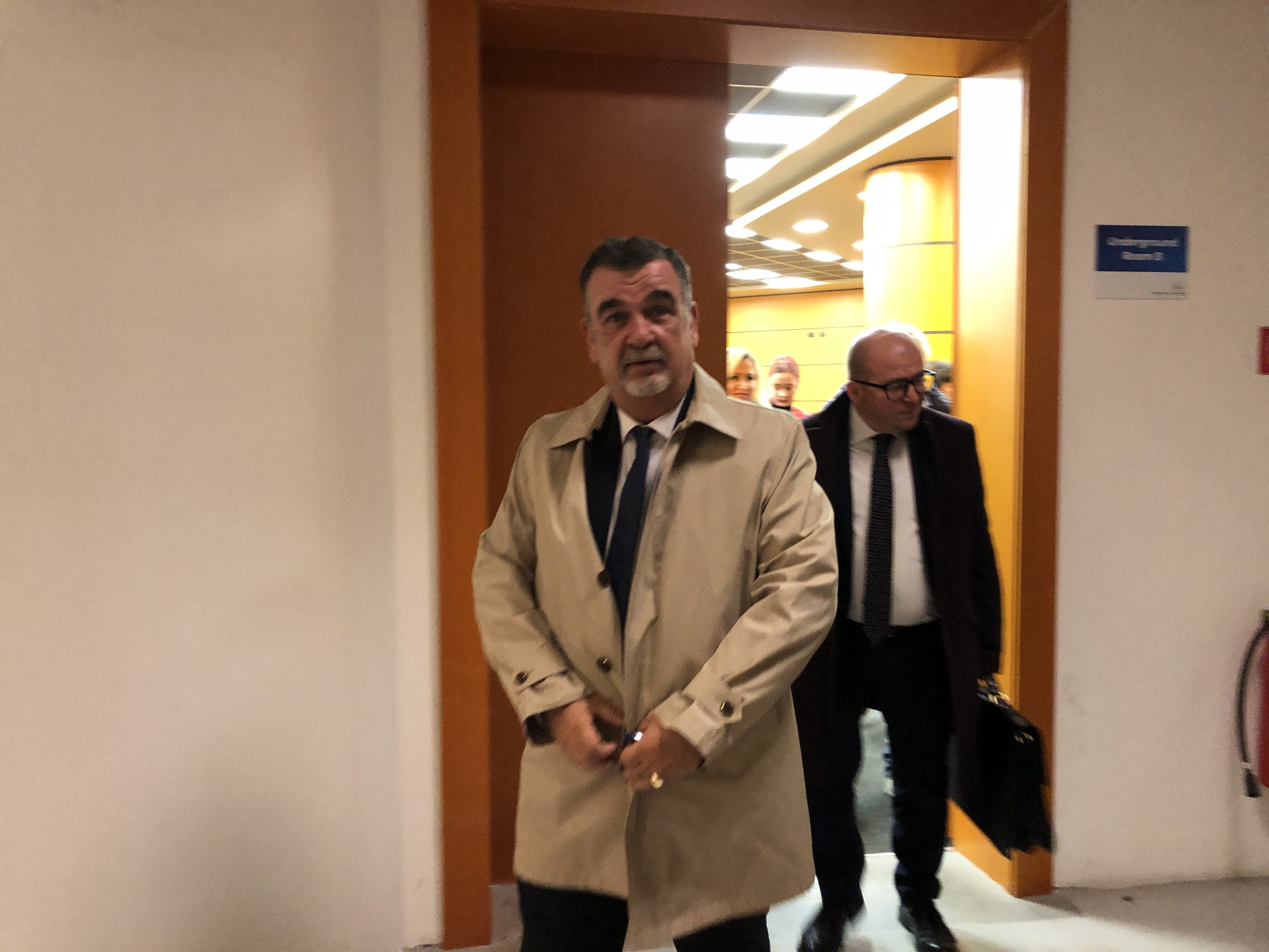 Gjyqtari i Apelit Shkodër Astrit Kalaja, pas seancës dëgjimore në KPK. Foto:BIRN