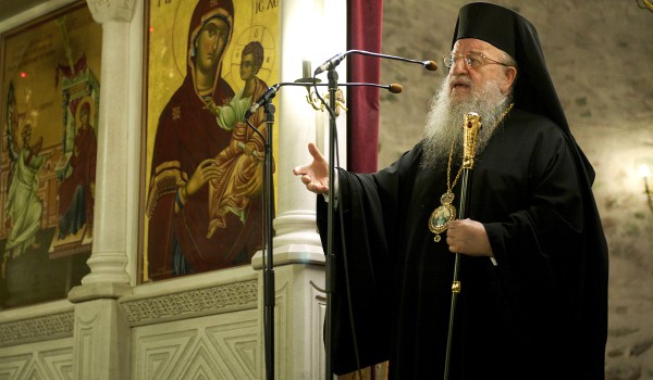 Mitropoliti Anthimos i Selanikut ka folur kundër migrantëve myslimanë në predikimet e tij. Foto: Alexandros Avramidis