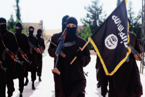 Luftëtarët e ISIS në Siri. Foto: Revista Dabiq