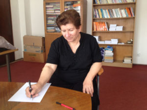Sociologia Dr. Nada Novakovic në zyrën e saj në Institutin e Shkencave Shoqërore në Beograd. Foto: Marija Jankovic.