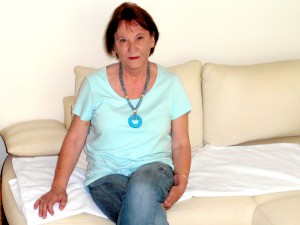 Mira Ljubic Lorger në apartamentin e saj në Split. Foto: Damir Pilic