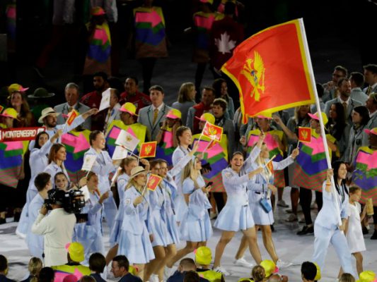 Ekipi përfaqësues i Malit të Zi në Lojërat Olimpike Rio 2016. Foto: (AP Photo/Markus Schreiber)