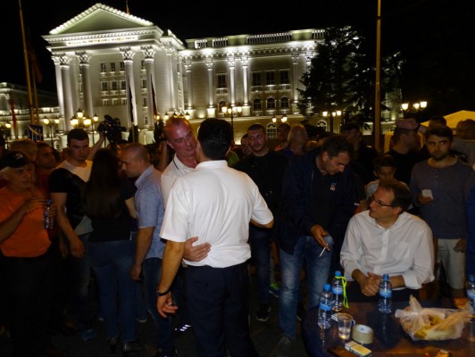Protesta në Maqedoni. Foto: BIRN