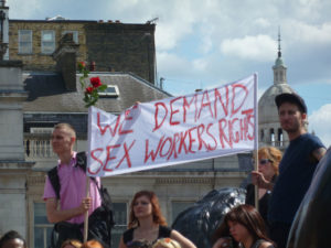 Protestë për të drejtat e punonjësve të seksit. Foto kortezi: msmornington/Flickr