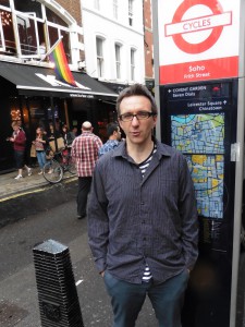 Sociologu Toni Prug në Soho të Londrës në qershor 2015. Foto: Damir Pilic