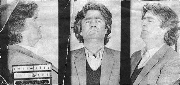 Fotografit e arrestimit të Karaxhiçit nga viti 1984. 