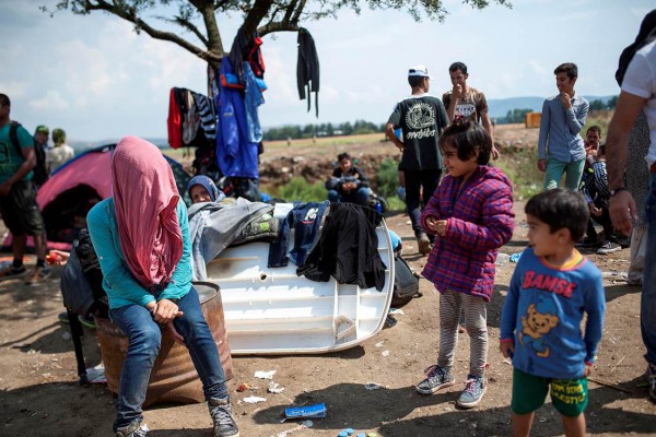 Refugjatët në Maqedoni. Foto: Robert Atanasovski