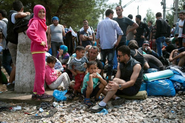 Refugjatët në Maqedoni. Foto: Robert Atanasovski