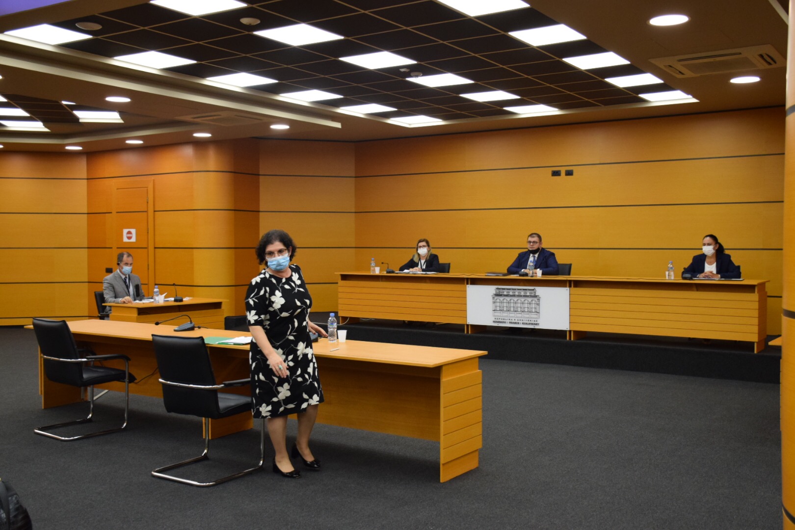 Prokurorja Silvana Pani gjatë seancës dëgjimore në KPK. Foto: Edmond Hoxhaj. 