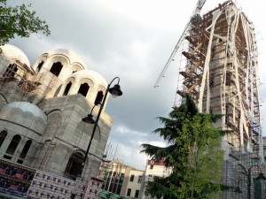 Kjo kishë në qendër të Shkupit u pëfshi në videon fillestare promocionale | Foto nga Sinisa Jakov Marusic
