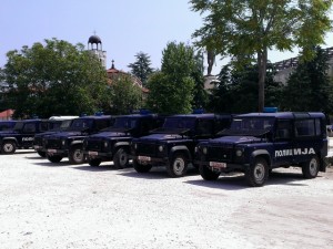 Prania e policisë të hënën përreth gjykatës dhe në qendër të Shkupit
