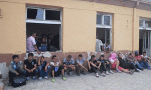 Refugjatët sirianë në Veles, Maqedoni. 
