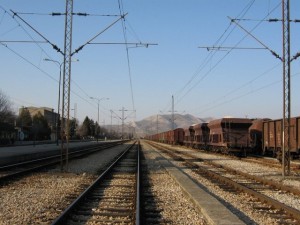 Stacioni i trenit në qytetin e Velës.
