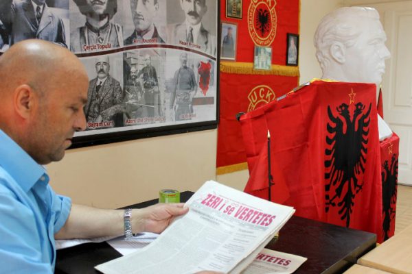 Sekretari i Frontit Popullor për Kultivimin e Veprës së Shokut Enver Hoxha, Agim Xhigoli | Foto nga Rron Gjinovci
