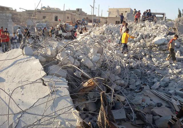 Një lagje e bombarduar në qytetin e Aleppos në Sirinë veriore | Foto nga :AP