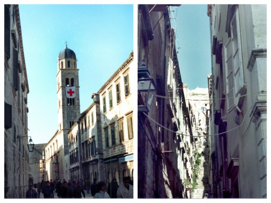 Qyteti i Vjetër i Dubrovnikut u bombardua për shtatë muaj nga Ushtria Popullore Jugosllave . Foto: Pero Jurisin