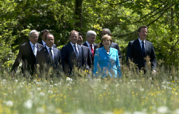 Takimi i G-7 më 7 qershor 2015. Foto: (Adrian Wyld/The Canadian Press via AP)