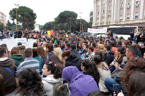 Protesta e dytë, 8 prill 2015. Foto: Ivana Dervishi | BIRN.