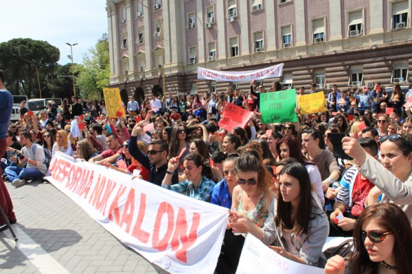 Protesta e tretë, 23 prill 2015. Foto: Ivana Dervishi | BIRN.