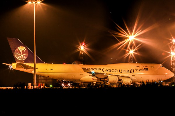 Një avion mallrash saudit Boeing 747 në aeroportin e Sofies në 4 nëntor 2014. Foto: Stephan Gagov