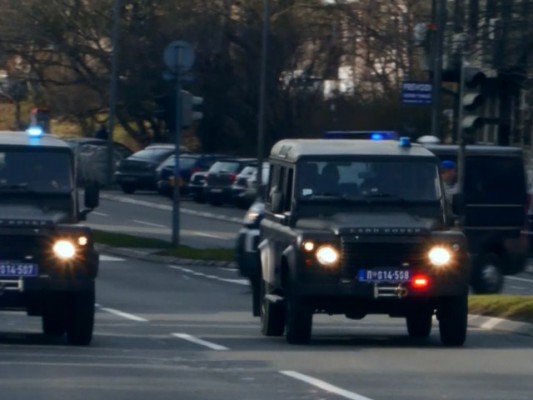 Njësi të policisë në kryeqytetin serb të Beogradit. Foto: BIRN. 