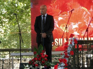 Predrag Matic në ceremoninë me rastin e Ditës Ndërkombëtare të të Zhdukurve. Foto: Josip Ivanovic.