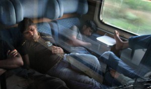 Refugjatë në trenin Preshevë-Beograd | Foto nga : Sasa Djordevic/ BETA