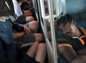 Refugjatë në trenin Preshevë-Beograd | Foto nga : Sasa Djordevic/ BETA