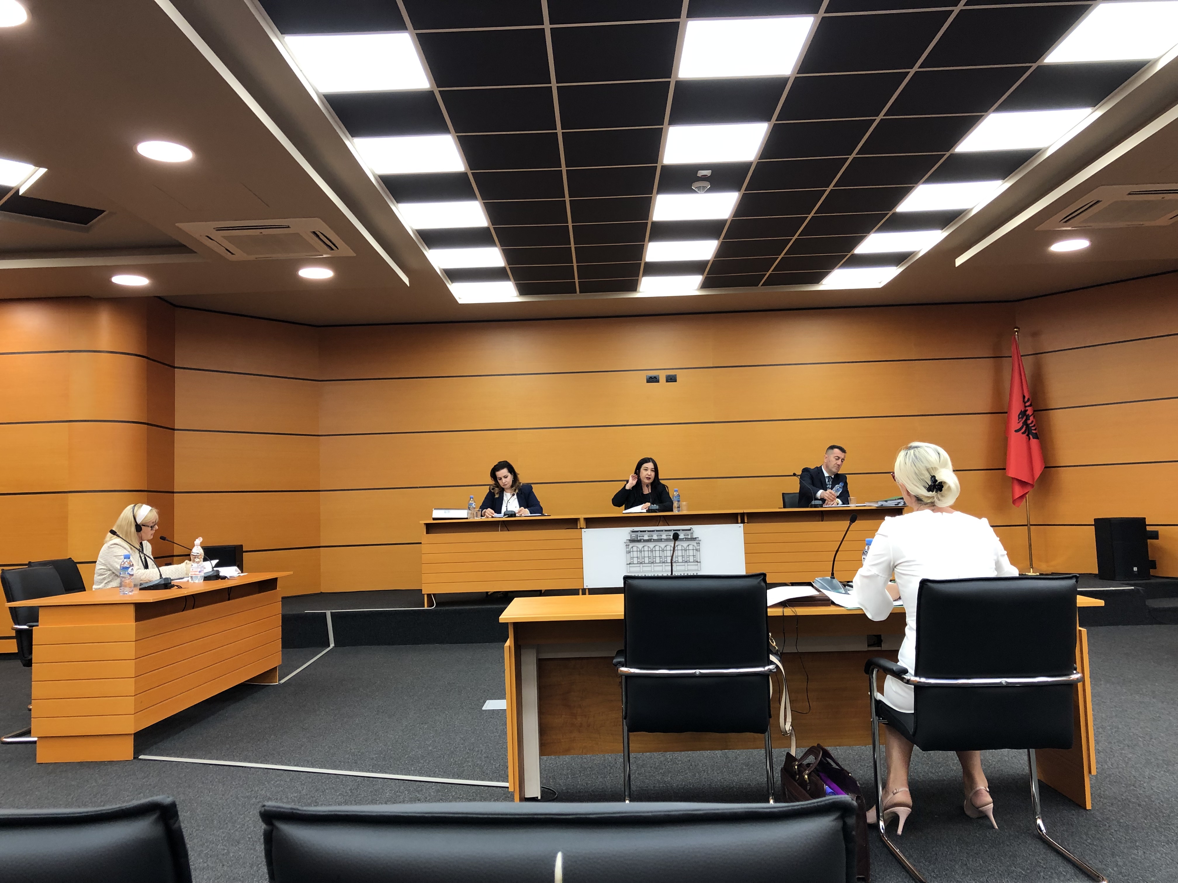 Kryetarja e Gjykatës Administriave Shkodër, Valbona Seknaj Durraj gjatë një seance të KPK-së mër 03.07.2019 | Foto nga : Edmond Hoxhaj