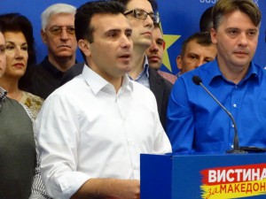 Zoran Zaev, lideri i opozitës SDSM në Maqedoni, zbulon përgjimet. Foto: Sinisa Jakov Marusic