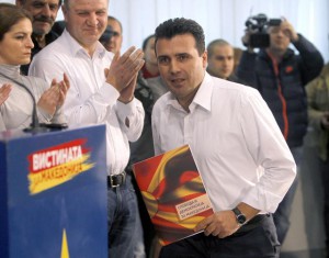 Lideri i opozitës maqedonase, Zoran Zaev. Foto: BETA/AP